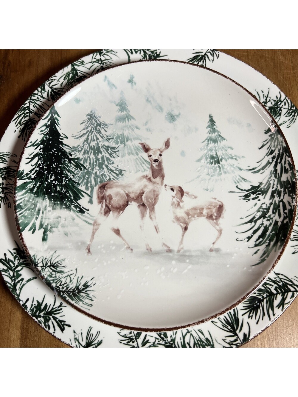 Robert Stanley Aspen Cove Deer & Doe 4pc Dish Set, New - Picture 6 of 9